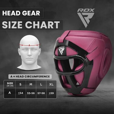 Шолом боксерський RDX для MMA, кікбоксингу, спарингу, тренувань та змагань, рожевий