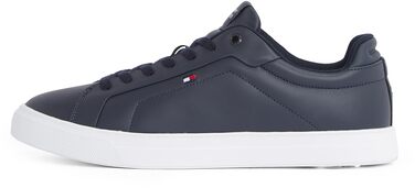Шкіряні чоловічі кросівки Tommy Hilfiger Low Icon Court Leather Flag Essential, сині (розмір 45 EU)