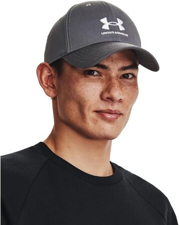 Кепка Under Armour Men's Branded Lockup ADJ Classic, регульована, колір Pitch Gray (сірий), один розмір