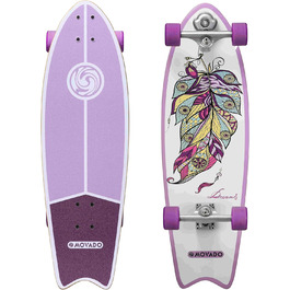 Скейтборд Star Scooter Surf Longboard Retro Cruiser ABEC-11 рожевий, для дорослих, унісекс, повний комплект
