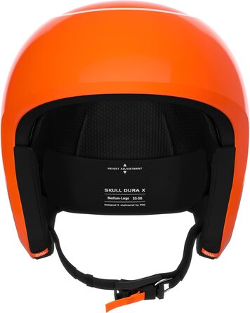 Гірськолижний шолом POC Skull Dura X MIPS з Race Lock, флуоресцентний помаранчевий, XS-S (51-54 см), для захисту на високих швидкостях