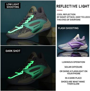 Чоловічі баскетбольні кросівки для хлопців, зручні для тренувань, бігу та тенісу, чорно-білі, 869 (44 EU, фіолетово-білі 869)