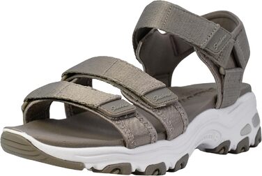 Сандли Skechers D'lites-Fresh Catch на підборах (40 EU, Тауп)