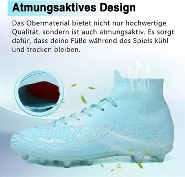 Чоловічі футбольні бутси Madame Stollenschuhe, розмір 46 EU, блакитні