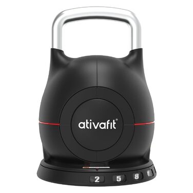 Гантелі ATIVAFIT 20 кг, 7-в-1, регульовані, з алюмінієвим грифом, швидка зміна ваги, фітнес для дому, тренування вдома