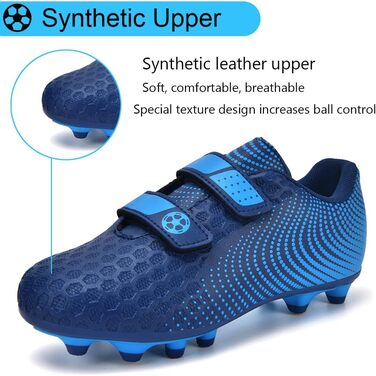 Дитячі футбольні бутси для хлопчиків та дівчаток, низькі, для тренувань та занять спорту на відкритому повітрі, унісекс, розмір 28-37, блакитні
