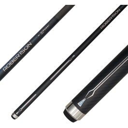 Robertson Carbon Break & Jump Queue HiPower, Profi Anstoß Cue 2-TLG. для максимальної потужності та точності в пулу (13 мм)
