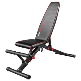 Професійна лава для гантелей TrainHard Deluxe з опорою для ніг, регульованим сидінням та спинкою, складана тренажерна лава (сертифікат EN957)