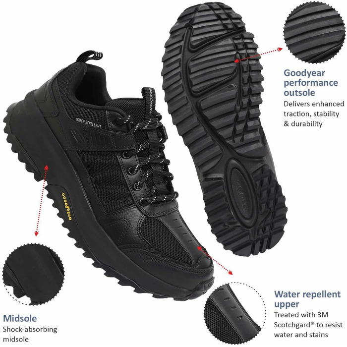 Черевики трекінгові чоловічі Skechers GEMÜTLICH SPORTLICH Bionic Trail - чорні (41.5 EU)