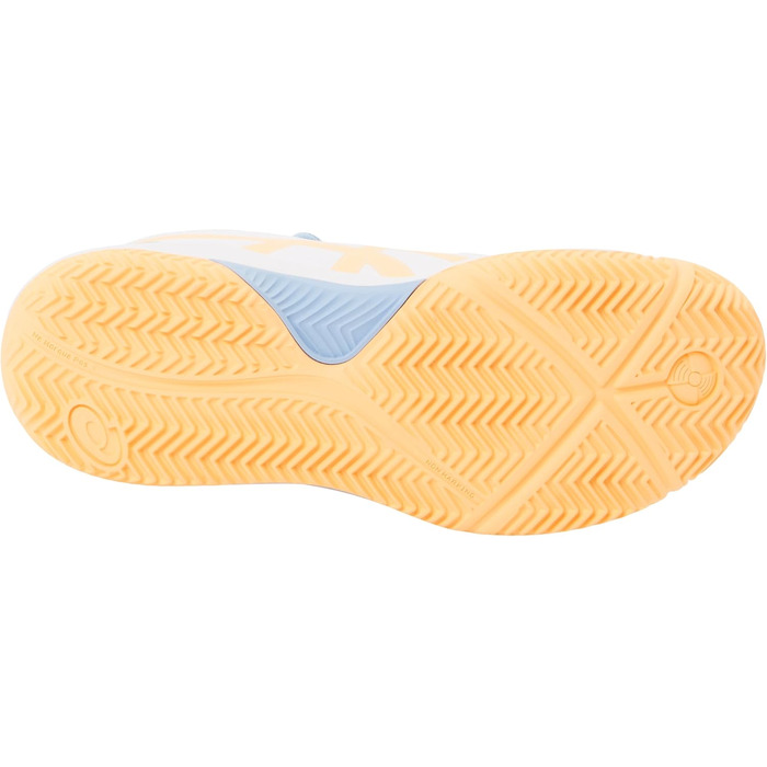 ASICS Gel-Dedicate 8 Gs - дитячі кросівки для падел-тенісу, білі з помаранчевим, 33.5 EU