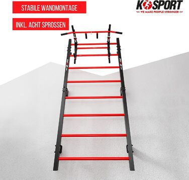K-Sport: Спортивний комплект – шведська стінка з брусами та турніком, силова станція для інтенсивних тренувань, включає електронну книгу