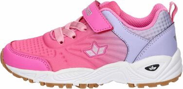Дитячі спортивні зала-турнірні кросівки Lico Refugio (26 EU, рожево-лілові)