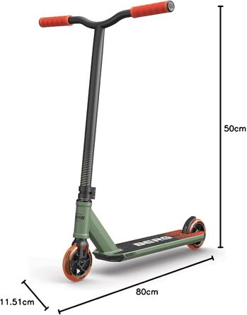 Скутер для трюків BERG Proxus X1: легкий, стабільний, з IHC компресією, ABEC 9, для дітей