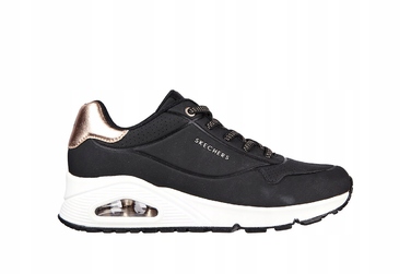 Жіночі кросівки Skechers UNO - SHIMMER 155196-BLK, чорні, 38,5