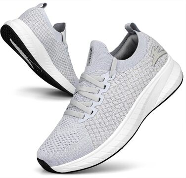 Жіночі спортивні кросівки для бігу та повсякденного носіння, легкі, дихаючі, сірого кольору (36 EU)