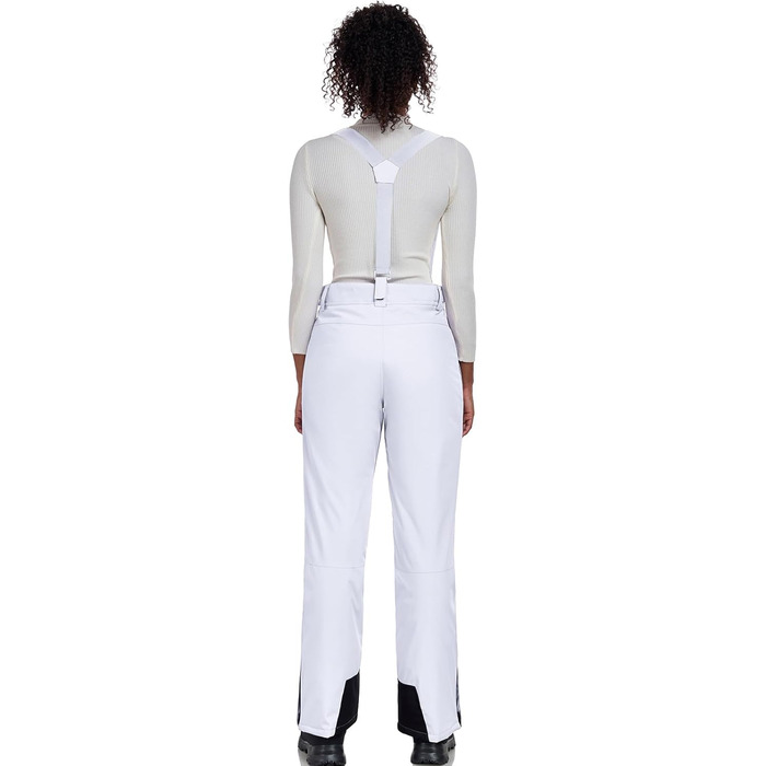 WOWULOVELY Жіночий зимовий костюм для катання на лижах, водонепроникний, вітронепроникний, комплект куртки та штанів, ізольований сніговий костюм, для сноубордингу, білий (XL, White-f)