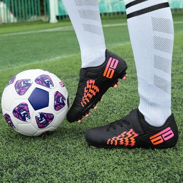 Дитячі футбольні бутси JABASIC для гри на твердих поверхнях, чорні (27 EU)