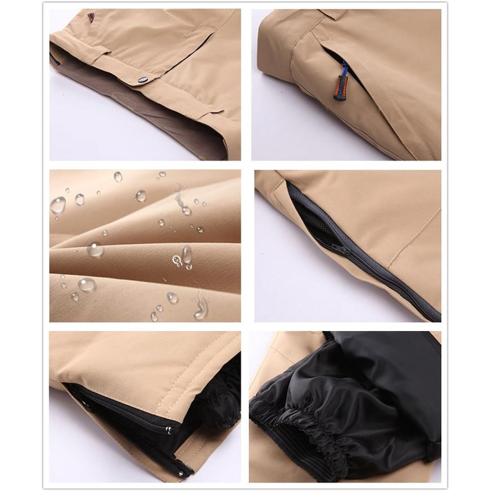 Чоловічий зимовий костюм для сноубордингу та катання на лижах, водонепроникний, вітронепроникний, теплий, для походів та скелелазіння, розмір L, чорний