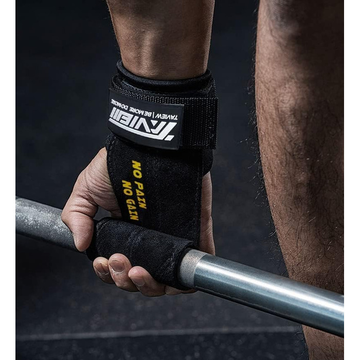 Напульсники для підйому штанги TAVIEW Premium – підтримка зап'ястя, альтернатива рукавичкам для важкої атлетики, фітнесу та силових тренувань