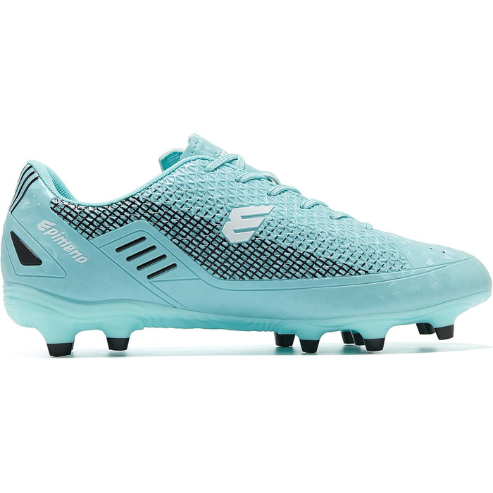 Чоловічі футбольні бутси для гри на траві, легкі, з покращеним зчепленням та комфортом (36 EU, Аквамарин Чорний)