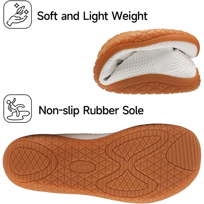 Geweo Взуття для пішохідних прогулянок без шкарпеток для жінок та чоловіків. Легкі дихаючі кросівки з широкою передньою частиною та Zero-Drop підошвою. Розміри 37-47.