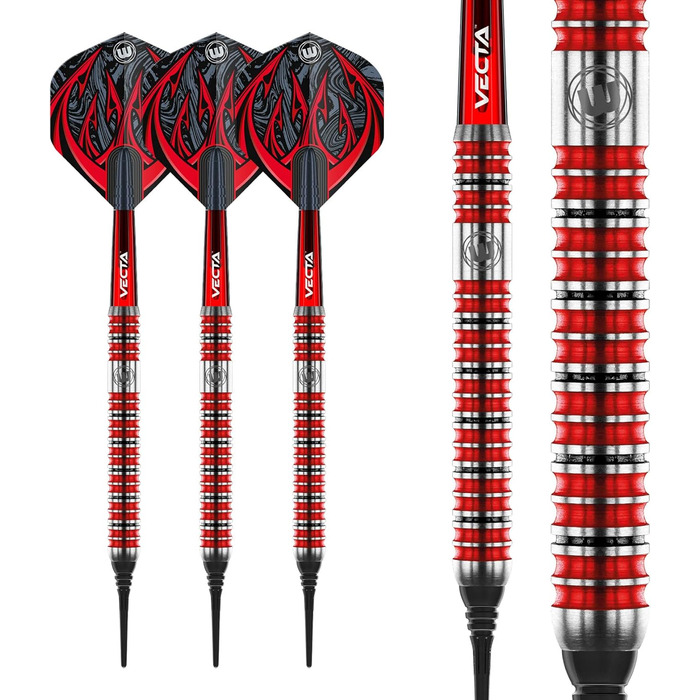 Дартси WINMAU Diablo Profi Softip вольфрамові з крилами та хвостовиками