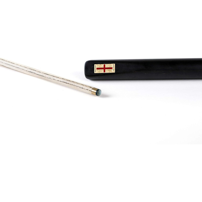 Більярдний кий Riley England RES-7 з жорстким кейсом, 3/4, ебенholz з 9.5 мм наконечником, 145 см, чорний/клен