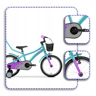 Дитячий велосипед Tabou Mini Lite 16 дюймів, алюміній, багатокольоровий, 6,5 кг