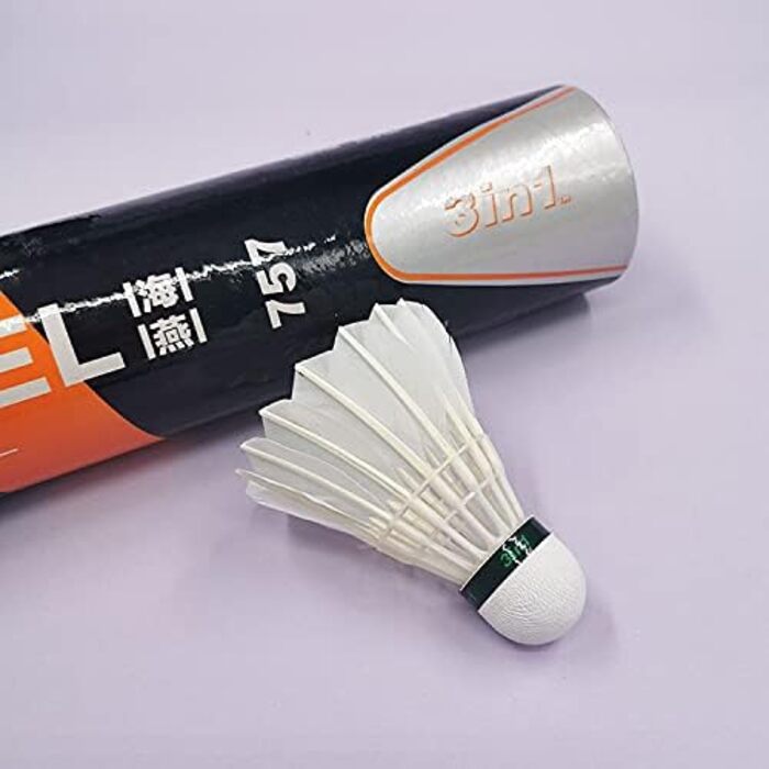 Волан для бадмінтону Propetrel 757 Hybrid 3-в-1, швидкість 77, 12 шт.