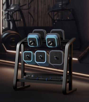 Набір розбіреміх гантелей 3 в 1 (10 кг) з грифом для тренувань вдома та в залі