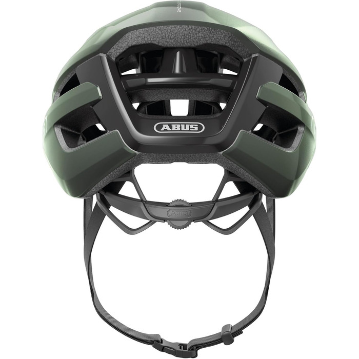 Велошолом ABUS PowerDome ACE для шосейного велосипеда, зелений мох, S (51-55 см), легкий, з вентиляцією, у комплекті з кепкою, для чоловіків та жінок, Made in Italy