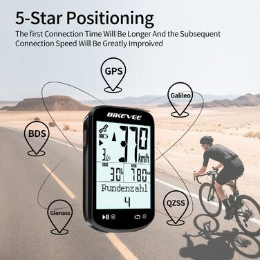 Велокомп'ютер GPS бездротовий ANT+ Bluetooth 2.6