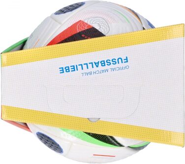 Футбольний м'яч Adidas Euro24 Pro, розмір 5, біло-чорний
