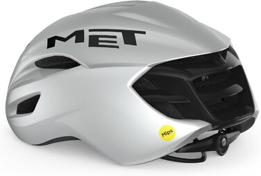 Велошолом MET Manta MIPS сріблястий, аеродинамічний