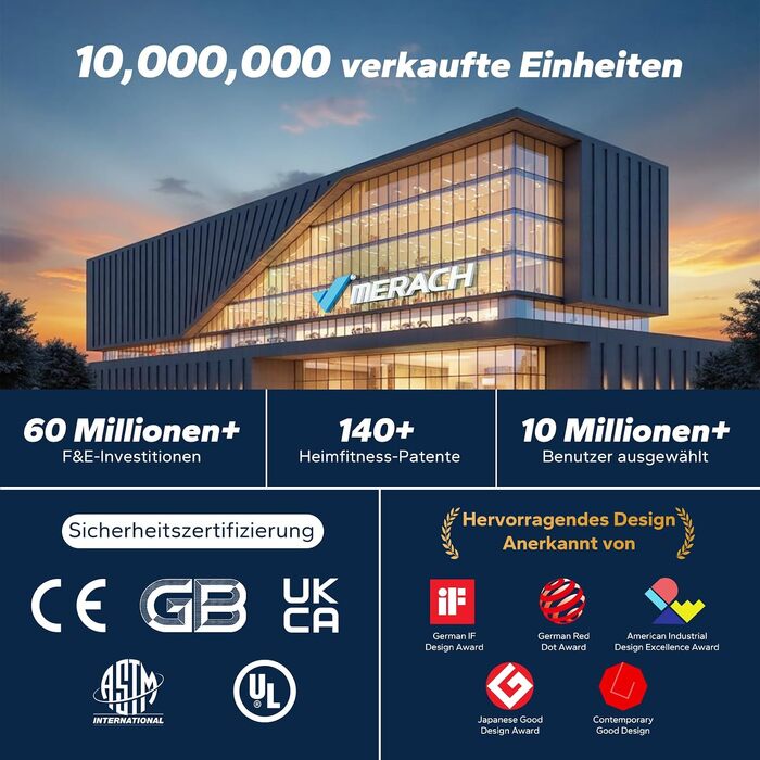 Віброплатформа MERACH CV55 4D для схуднення та масажу, синя