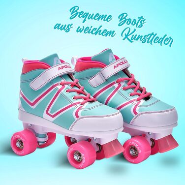 Роликові ковзани Apollo Disco Roller Soft - дитячі та жіночі, розміри 31-42, зручні та трендові