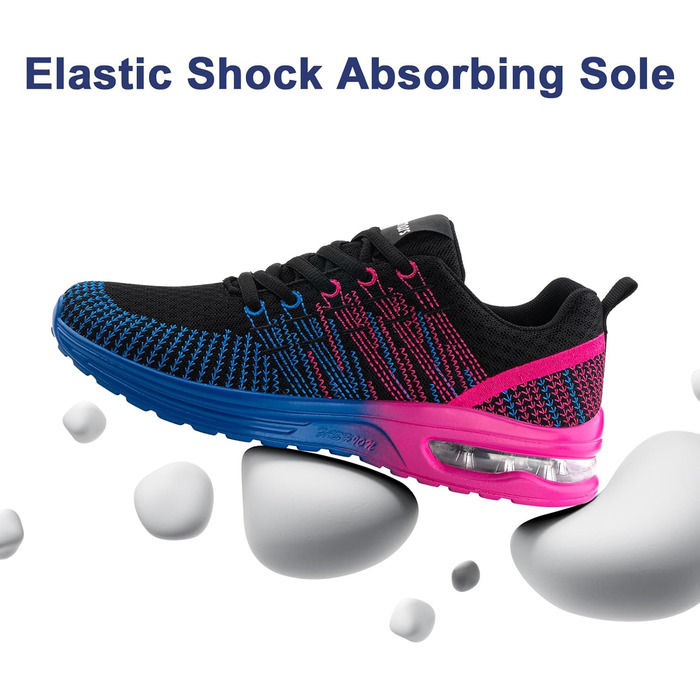 Жіночі кросівки для бігу Hitmars: зручні, дихаючі, з підошвою, що не ковзає. Розміри EU 36-42 (чорний, фіолетовий, блакитний)