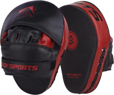 Боксерські рукавички Pratzen Rex Leder: рукавички для ударів, захисні подушки, тренування з самооборони, бокс, кікбоксинг, тайський бокс, таеквондо (червоні)