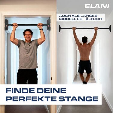 ELANI Климатична стійка для турніків на дверний отвір 70-92 см, до 200 кг, без свердління, з інноваційною блокувальним гвинтом – чорний колір
