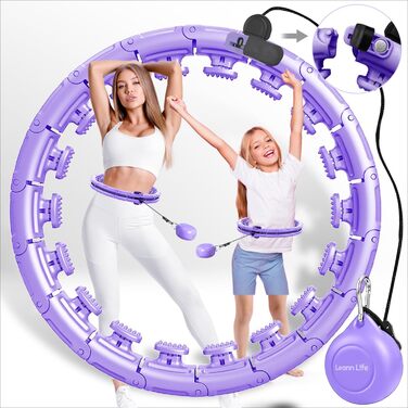 Розумний обважнений хулахуп Leann Life U1-30, 142 см, з магнітною застібкою для схуднення, для дітей та дорослих, для дому, інфініті-обруч великого розміру