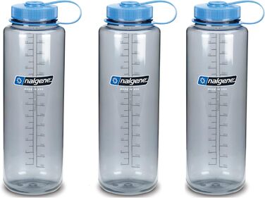 Пляшка Nalgene Everyday Wide Mouth Silo 1,5 л, сіра, набір з 3 шт.