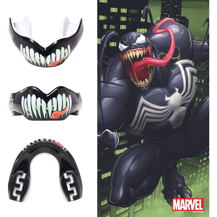 Спортивна капа Marvel Venom для брекетів, універсальна, для боксу, MMA, регбі, хокею, єдиноборств