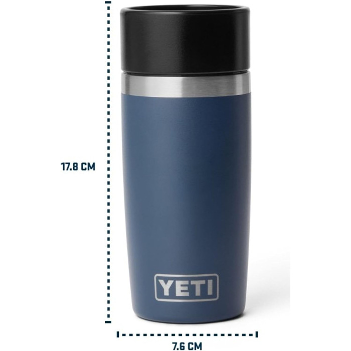 Термофляга YETI Rambler 12 oz (355 мл) з кришкою Commuter, чорна