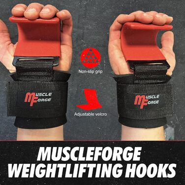 Набори для тяги з гаком для чоловіків, 2 шт. - для важкої атлетики та пауерліфтингу, 8 мм