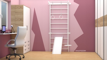 Спортивна стінка Wallbarz, 225 см x 87 см