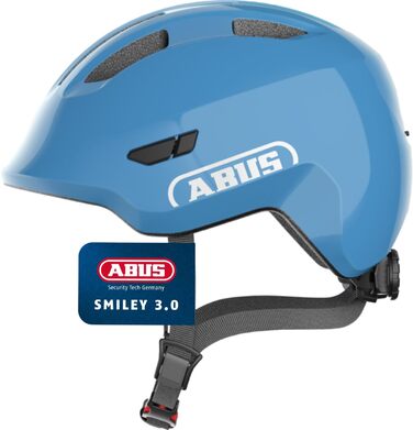 Дитячий велосипедний шолом ABUS Smiley 3.0 з глибокою посадкою, дизайном для дітей та місцем для хвостика — для дівчаток і хлопчиків