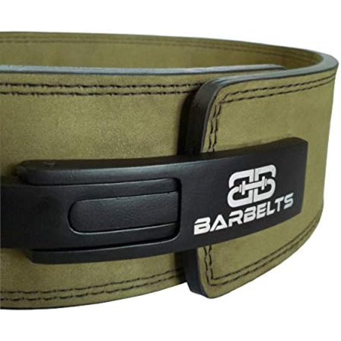 Пауерліфтинг ремінь Barbelts Lever 10мм, зелений