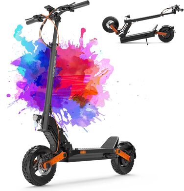Електросамокат JOYOR S-Series 48/60В 13/18/26Аг, запас ходу 40-90 км, механічна/гідравлічна гальмівна система, подвійна амортизація, складаний e-скутер з 10'' колесами