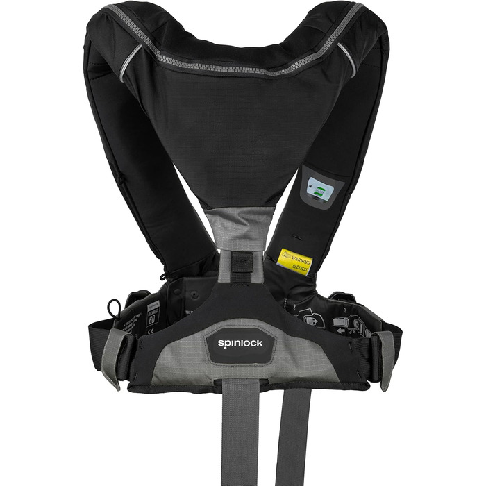 Рятувальний жилет Spinlock Deckvest 6D автоматичний, з обплетенням, чорний/антрацит