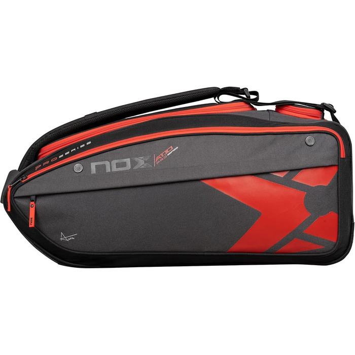 Сумка для падел-тенісу Nox AT10 XXL Schwarz Rot (Bpat10xxl24) - Професійна, велика